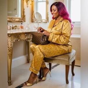 Louis Vuitton Trousse Toilette 23 Brown Canvas TH8911 w/dustbag